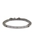 Main View - Click To Enlarge - TATEOSSIAN - ‘Identity’ Double Row Brushed Rhodium Plated Sterling Silver Box Chain Bracelet