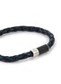 Detail View - Click To Enlarge - TATEOSSIAN - ‘Carbon Pop’ Braided Leather  Cord Bracelet