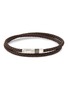 Main View - Click To Enlarge - TATEOSSIAN - ‘Octagon’ Leather Click Pelle Bracelet