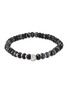 Main View - Click To Enlarge - TATEOSSIAN - ‘Nepal Nuovo’ Snowflake Obsidian Rhodium Plated Sterling Silver Bead Bracelet