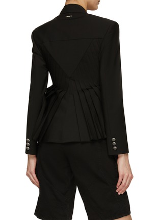 Back View - Click To Enlarge - BONBOM - ‘Lattern’ Double Breasted Blazer