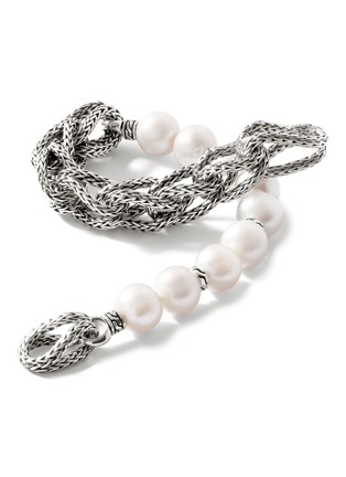 Detail View - Click To Enlarge - JOHN HARDY - ‘Classic Chain’ Asli Silver Freshwater Pearl Bracelet