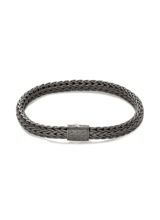 Main View - Click To Enlarge - JOHN HARDY - ‘Classic Chain’ Rhodium Plated Silver Flat Chain Bracelet