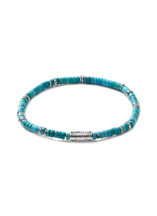 Main View - Click To Enlarge - JOHN HARDY - ‘Classic Chain’ Silver Turquoise Heishi Bead Bracelet