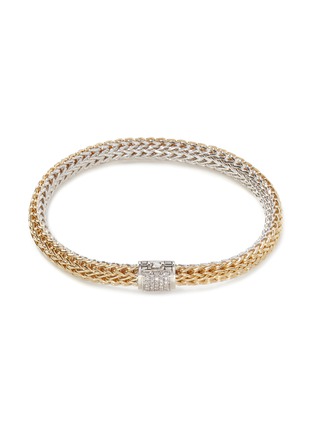 Main View - Click To Enlarge - JOHN HARDY - ‘Classic Chain’ Reversible Gold Silver Diamond Bracelet