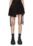 Main View - Click To Enlarge - HYEIN SEO - Asymmetrical Pleated Wrap Skirt