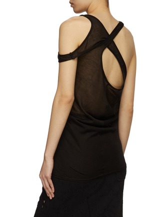 Back View - Click To Enlarge - HYEIN SEO - Asymmetric Buttoned Side See Through Tank Top