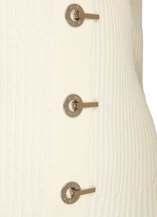  - DION LEE - Hook And Eye Clasp Ribbed Midi Dress