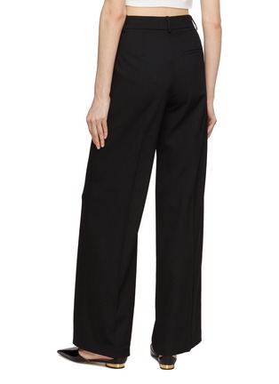 Back View - Click To Enlarge - THEORY - Terena' Pleated Wide Leg Pants