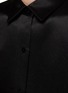  - THEORY - Cropped Long Sleeve Shirt