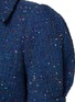  - SOONIL - Sequin Embellished V-Neck Puff Sleeve Tweed Knit Top