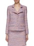Main View - Click To Enlarge - SOONIL - Hand Woven Button Up Tweed Jacket