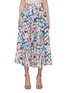Main View - Click To Enlarge - SOONIL - Pleated Print Midi Skirt