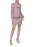 Figure View - Click To Enlarge - SOONIL - Hand Woven Tweed Mini Skirt