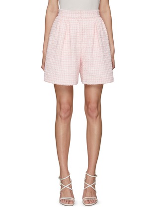 Main View - Click To Enlarge - SOONIL - Pleated Tweed Shorts
