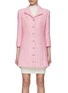 Main View - Click To Enlarge - SOONIL - Tweed Button Up Dress Coat