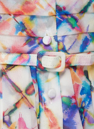  - SOONIL - Belted Maxi Silk Dress