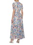 Back View - Click To Enlarge - SOONIL - Belted Maxi Silk Dress