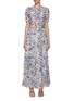 Main View - Click To Enlarge - SOONIL - Belted Maxi Silk Dress