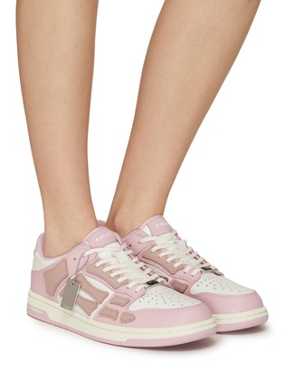 Figure View - Click To Enlarge - AMIRI - ‘Skel’ Low Top Lace Up Leather Sneakers