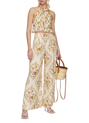 Figure View - Click To Enlarge - AGUA BY AGUA BENDITA - Pinon Clementina Printed Wide Leg Pants