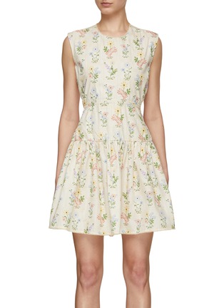 Main View - Click To Enlarge - AGUA BY AGUA BENDITA - Sucré Pradera Floral Print Mini Dress