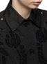 Detail View - Click To Enlarge - ERMANNO SCERVINO - Quarter Sleeve Flower Embroidery Sports Coat