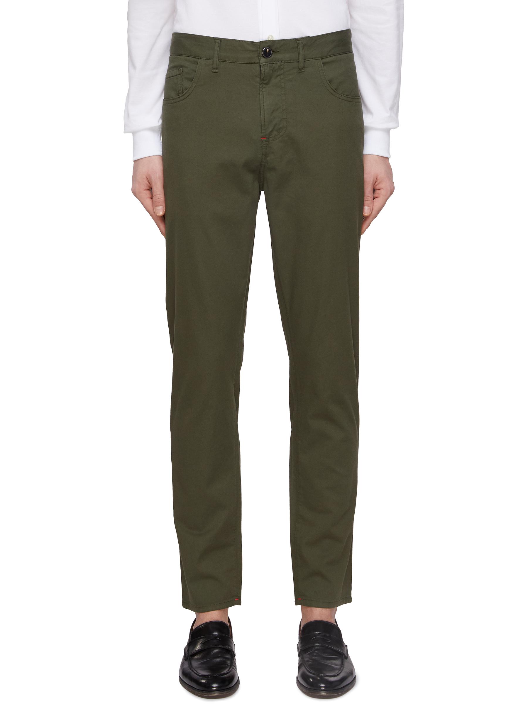 ISAIA Hover Cuff Slim Jeans