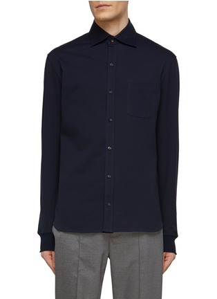Main View - Click To Enlarge - ISAIA - Spread Collar Button Up Shirt