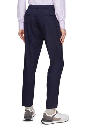 Back View - Click To Enlarge - ISAIA - Pleated Cropped Drawstring Pants