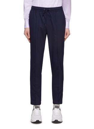 Main View - Click To Enlarge - ISAIA - Pleated Cropped Drawstring Pants