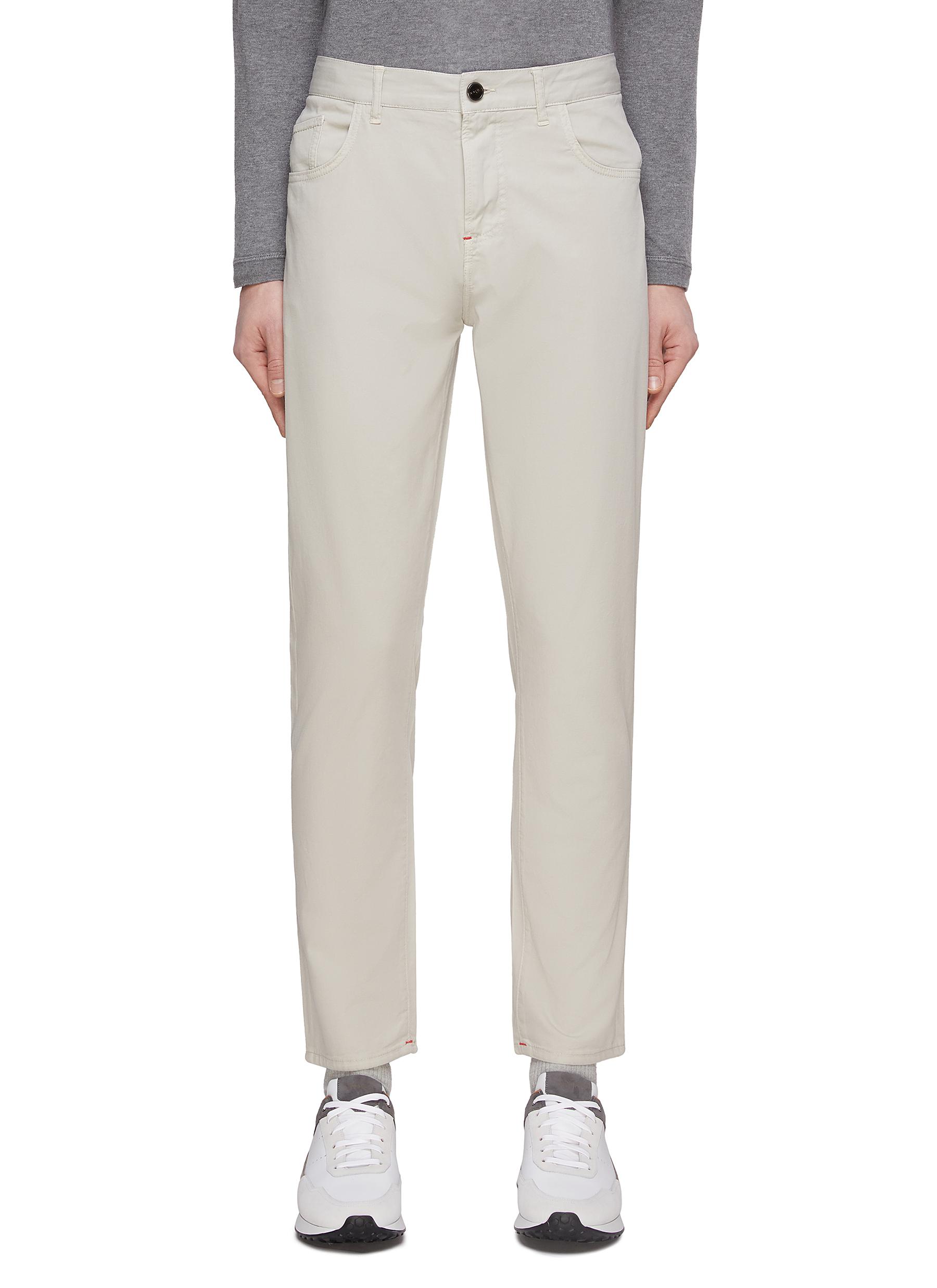 ISAIA Hover Cuff Slim Jeans