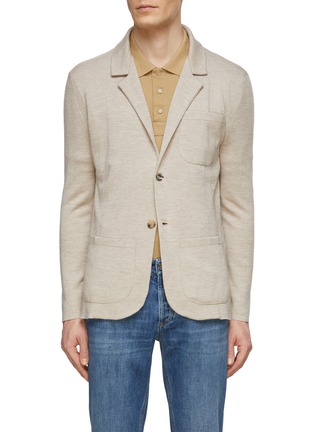Main View - Click To Enlarge - ISAIA - Single Breasted Knit Blazer