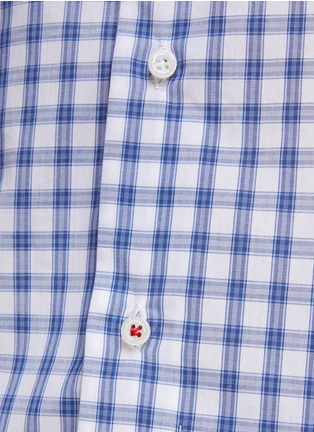  - ISAIA - Wide Collar Check Cotton Shirt