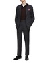 Figure View - Click To Enlarge - ISAIA - ‘Gregorio’ Single Breasted Notch Lapel Blazer