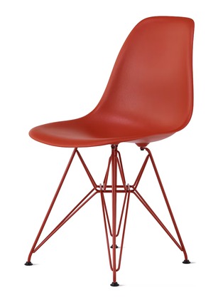Main View - Click To Enlarge - HERMAN MILLER - X HAY 'EAMES' MOLDED RECYCLED PLASTIC SIDE CHAIR – IRON RED