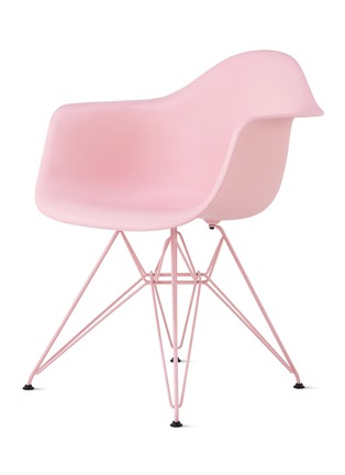 Main View - Click To Enlarge - HERMAN MILLER - X HAY 'EAMES' MOLDED RECYCLED PLASTIC ARMCHAIR – POWDER PINK