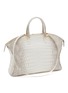 Detail View - Click To Enlarge - GIÒSA - Large Matte Himalayan Crocodile Leather Satchel Bag