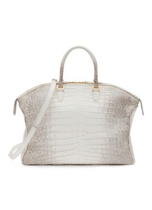 Main View - Click To Enlarge - GIÒSA - Large Matte Himalayan Crocodile Leather Satchel Bag