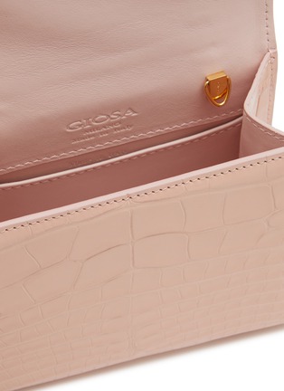 Detail View - Click To Enlarge - GIÒSA - Micro Coralyne Patent Alligator Leather Bag