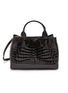 Main View - Click To Enlarge - GIÒSA - Medium Cecile Patent Crocodile Leather Tote Bag