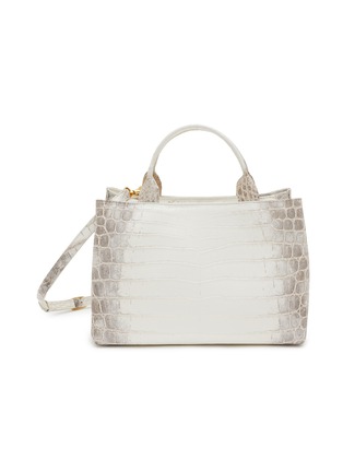 Main View - Click To Enlarge - GIÒSA - Medium Cecile Matte Himalayan Crocodile Leather Tote Bag