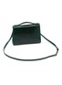 Detail View - Click To Enlarge - GIÒSA - Small Coralyne Patent Crocodile Leather Bag