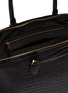Detail View - Click To Enlarge - GIÒSA - Large Matte Crocodile Leather Satchel Bag