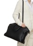 Front View - Click To Enlarge - GIÒSA - Large Matte Crocodile Leather Satchel Bag
