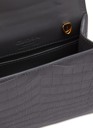 Detail View - Click To Enlarge - GIÒSA - Micro Coralyne Matte Crocodile Leather Bag