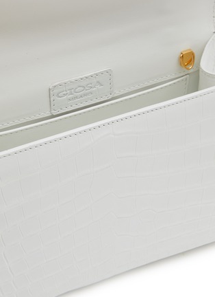 Detail View - Click To Enlarge - GIÒSA - Small Coralyne Matte Crocodile Leather Bag
