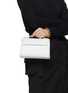 Figure View - Click To Enlarge - GIÒSA - Small Coralyne Matte Crocodile Leather Bag