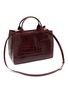 Detail View - Click To Enlarge - GIÒSA - Medium Cecile Patent Alligator Leather Tote Bag