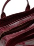 Detail View - Click To Enlarge - GIÒSA - Medium Cecile Patent Alligator Leather Tote Bag